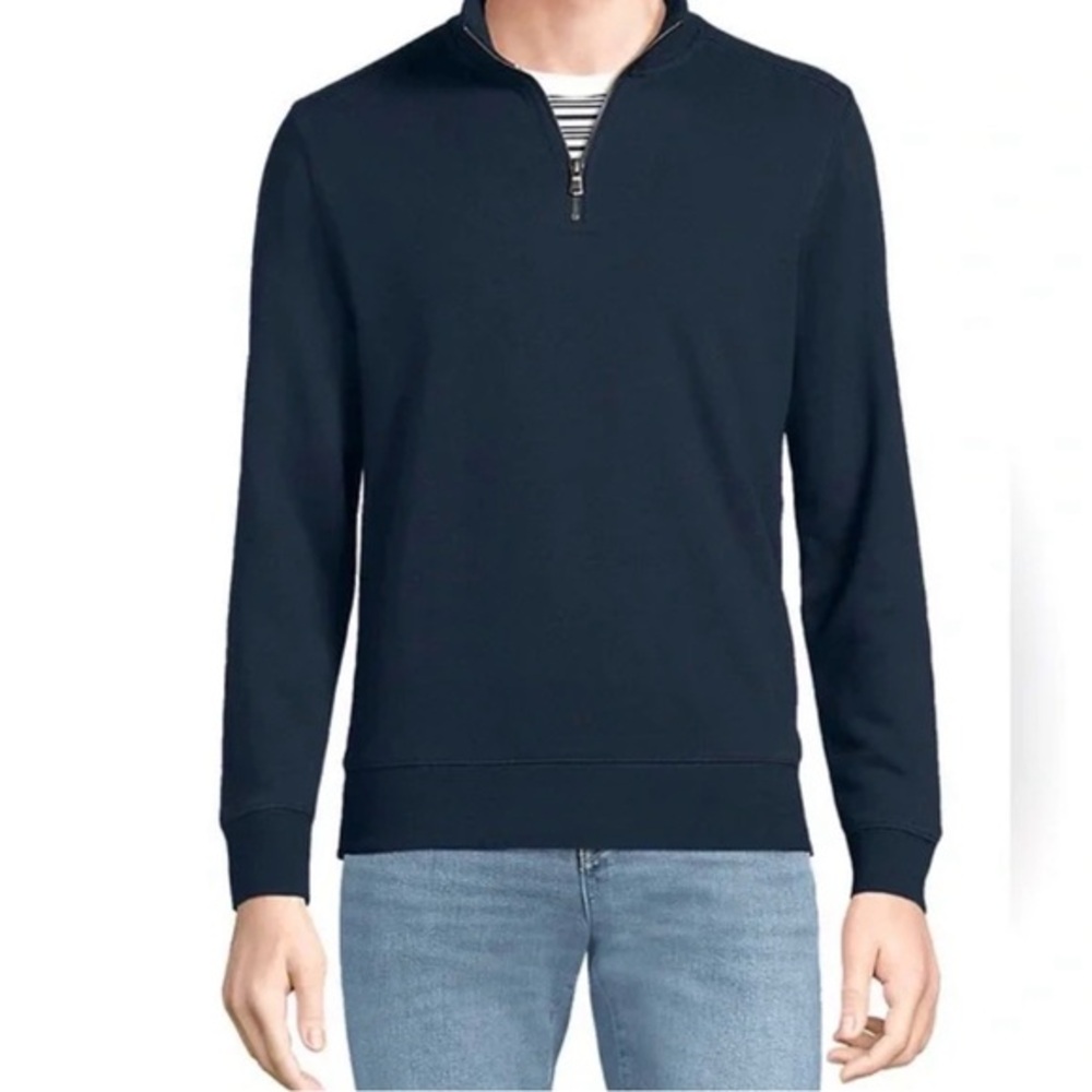 Banana Republic Men’s Medium Polartec 1/4 Zip Long Sleeve Pullover Navy Blue M